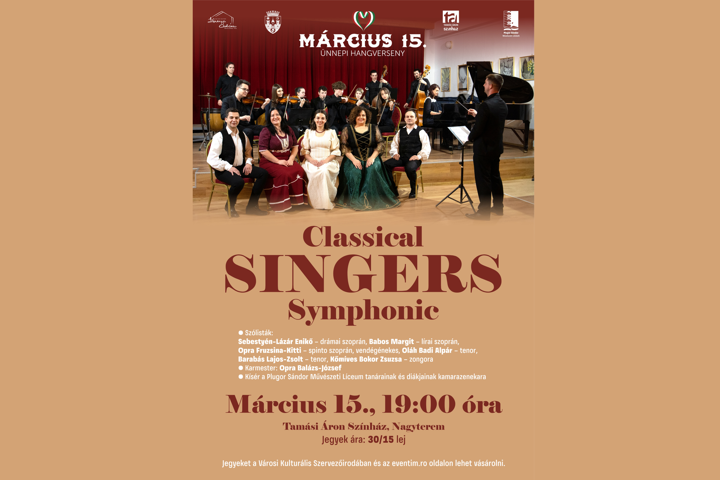 Március 15. – Classical Singers Symphonic ünnepi hangverseny