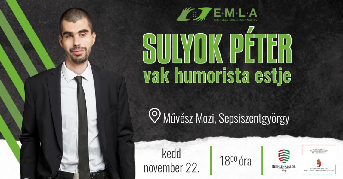 Sulyok Péter vak humorista estje