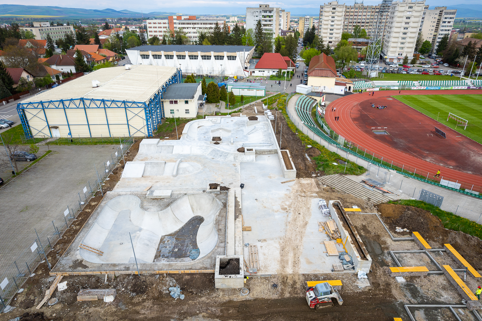 Sepsiszentgyörgy új skateparkja nyolcvan százalékban készült el