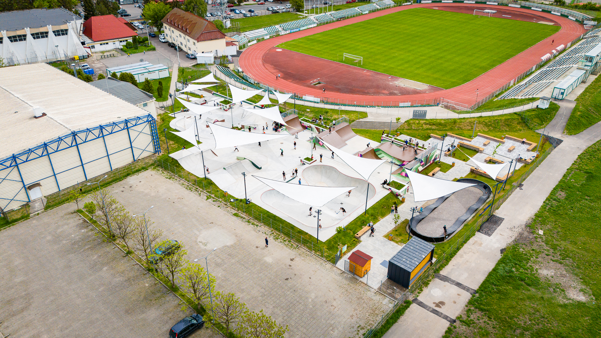 Népszerű az új Skatepark Sepsiszentgyörgyön