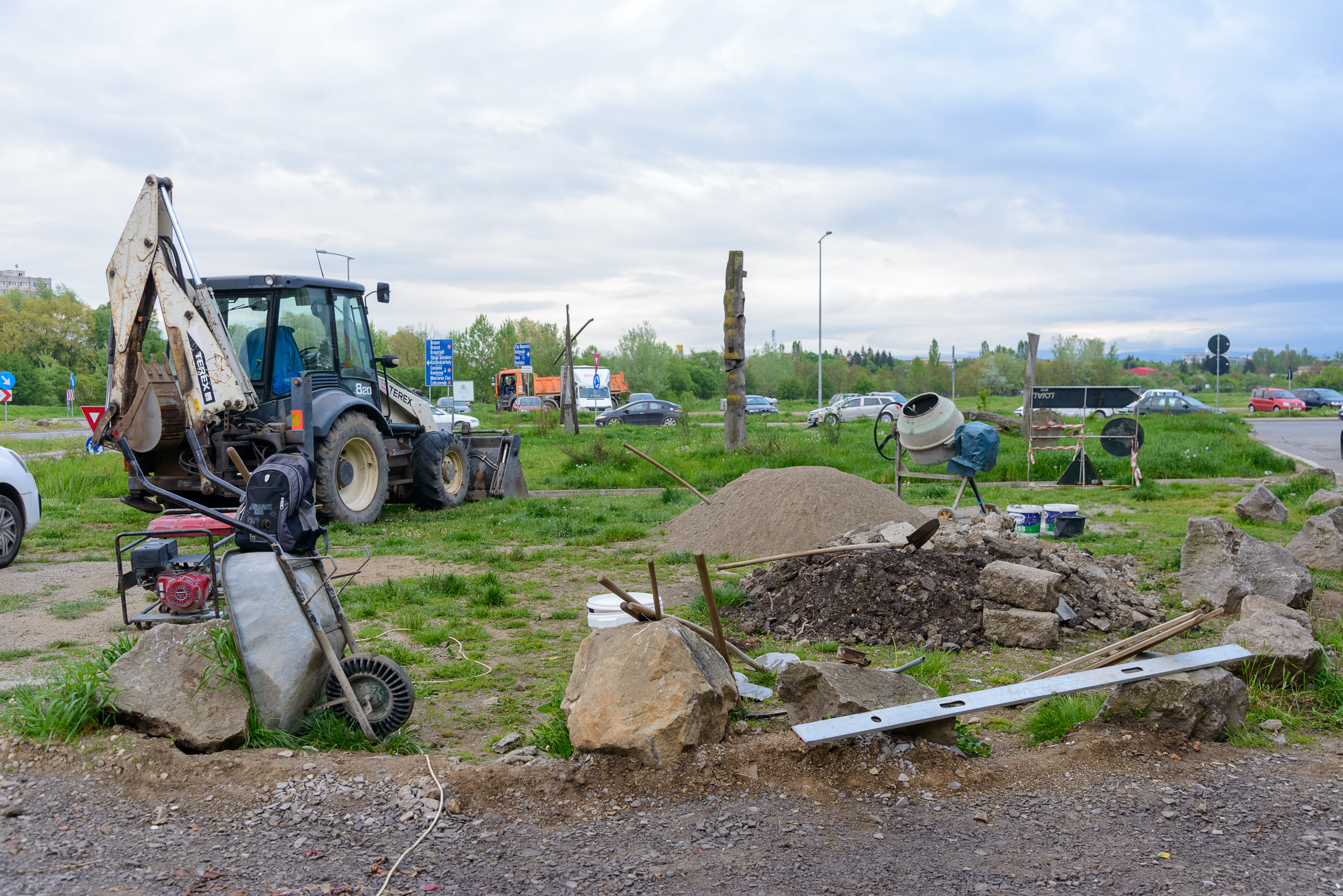 A Sepsi Út-Építő vállalat munkatársai a város több helyszínén is dolgoznak